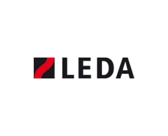 Logo des Kaminherstellers Leda